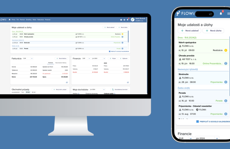 FLOWii má nový design! Čeká vás nový vizuál i funkce, využívejte FLOWii naplno i v mobilu